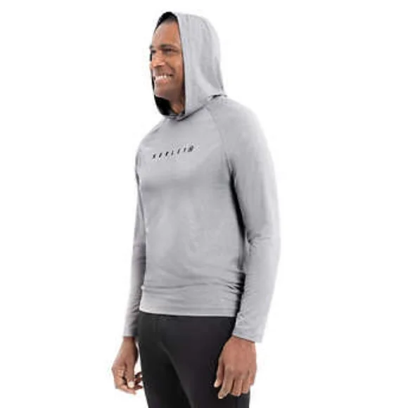 New Hurley Men’s Lightweight Performance Hoodie - Grey/Medium - Picture 3 of 6